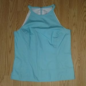 Lilly Pulitzer solid blue racerback tank top